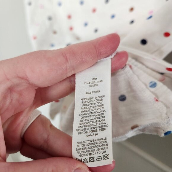 BODEN Cotton Polka Dot Crewneck Tee - Picture 4 of 4